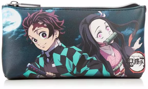 [Demon Slayer Kimetsu no Yaiba] Pouch Demon Slayer Kimetsu no Yaiba 3 Pocket P Pouch PKM-2100 Black (000)