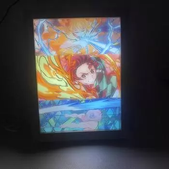 Demon Slayer Tanjirou Zenitsu Nezuko 3-цветный USB светодиодный ночник