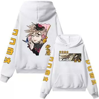 Demon Slayer Upper Moons Two Douma толстовка с капюшоном в стиле аниме для мужчин и женщин, пуловеры в стиле Харадзюку, топы, уличная одежда с длинными рукавами S