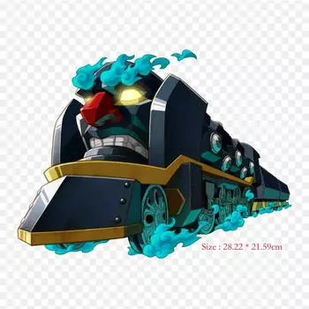 Demon Train Spirit Tracks The Legend Of Spirit Tracks Утюг на теплопередаче Печать Виниловые нашивки Наклейка для одежды DIY Аппликации Моющиеся нашивки