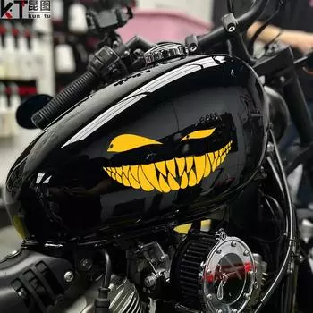 Демон улыбающееся лицо наклейки для автомобиля заднее лобовое стекло автомобиля наклейка забавный авто стайлинг тела украшения наклейка на окно виниловая водонепроницаемая 25x14cm