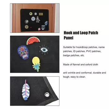 Демонстрационная доска для коллекции застежек-липучек, демонстрационная доска для коллекции нашивок на руку с отверстиями для подвешивания на стену, настенная доска для хранения вещей светло-серый