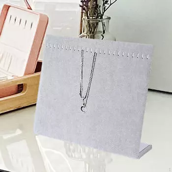 Демонстрационная доска для ожерелий с 24 крючками, подставка для браслетов, стойка для хранения на столешнице чёрный