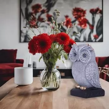 Демонстрационная модель совы из полирезины 17,78 см. Статуэтка для домашнего декора, настольная, для гостиной, верстака