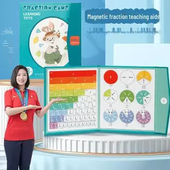 Демонстрационная пластина с магнитными дробями для уроков математики в 3-м классе: Пособие по обучению сложению и вычитанию