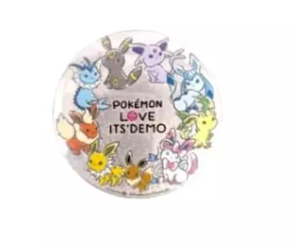 Демонстрационный секретный редкий значок Eevee Can размером 8 x 8 x см. Это приблизительно. 0,5