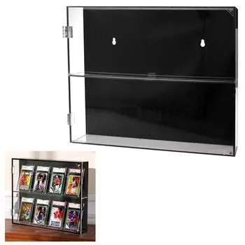 Демонстрационный стенд для коллекционных карт Maruon, двухъярусный дисплей с защитой от ультрафиолета, загрузчик карт, демонстрационный стенд для коллекционных карт, настенное хранилище для карт