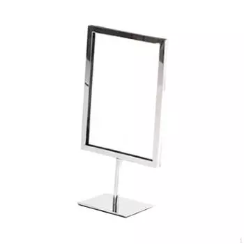 Демонстрационный стенд для вывесок и плакатов, двухсторонняя стойка для рекламного использования S серебряный