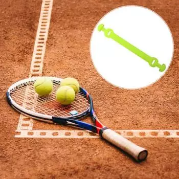 Демпфер ракетки Прочный крючок Стиль Легкий демпфер ракетки Силиконовый длинный теннисный гаситель вибрации Теннисный демпфер Теннисный демпфер чёрный