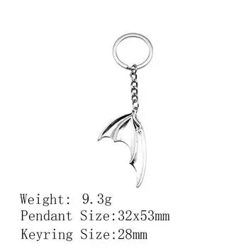 День благодарения Пара Брелок Дракон Змея Аниме Брелок Рюкзак Цепи Женщины A10-1pcs-31x14mm