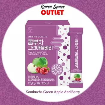 [День и] Чайный гриб, зеленое яблоко и ягоды 1 pack (10pcs)