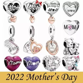День матери 925 пробы серебряная бусина семейное древо бесконечная материнская любовь качели шарм подходит оригинальный браслет ювелирные изделия