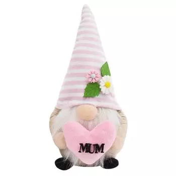 День матери Гном Плюшевая шведская мама ручной работы Гном Плюш для маминых подарков B