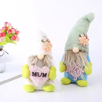 День матери Любовь Безликая кукла Настольное украшение Ткань Стоящая кукла Украшение One Size