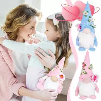 День матери Любовь Безликая кукла Настольное украшение Ткань Стоящая кукла Украшение One Size