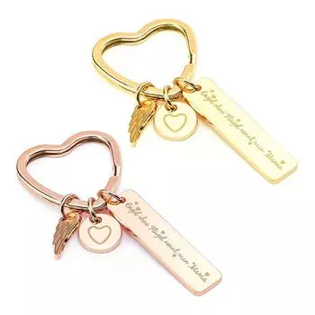 День матери любовь мама брелки держатель подвески из нержавеющей стали в форме сердца подарочные аксессуары