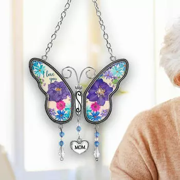 День матери подарок бабочка висячие украшения Шарм орнамент стены перезвон ветра для газона вечерние