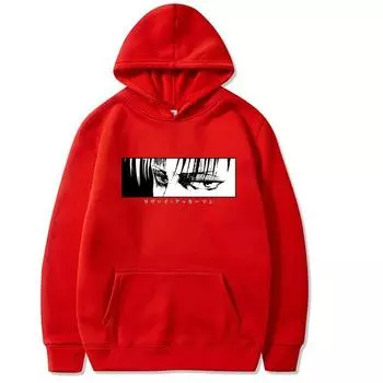 День Мужской Толстовка С Капюшоном Мужской Свитер Аниме Топ S красный