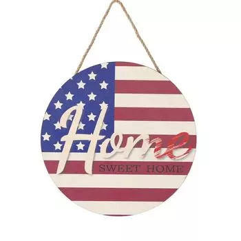 День Независимости Художественные Деревянные Подвески для Ярких Идей Домашнего и Вечериночного Декора Round Tag A