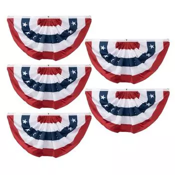 День независимости Наружное украшение Патриотический американский флаг США. плиссированный One Size