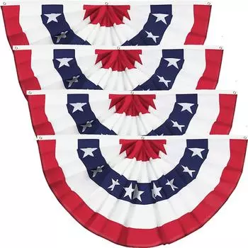 День независимости Наружное украшение Патриотический американский флаг США. плиссированный синий