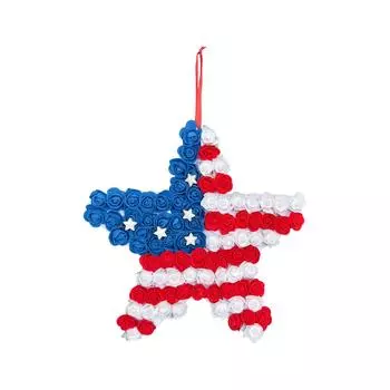 День Независимости Подвесной Украшение для Двери Сада На Открытом Воздухе Флаг Праздничная Вечеринка Настенный Декор One Size