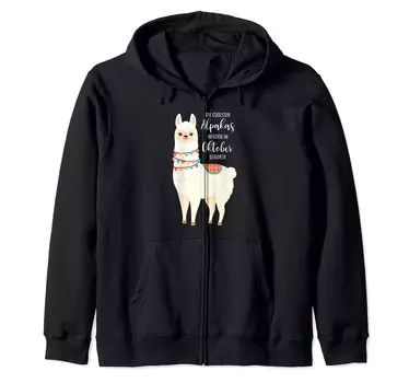 День рождения Крутые Альпаки Родились в октябре Zip Parka -