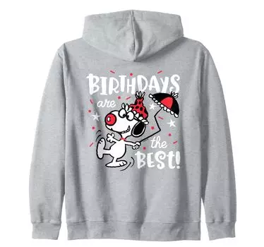 День рождения Peanuts Snoopy — это Zip Parka — лучшее! синий