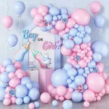 День рождения ребенка крестины украшение вечеринки воздушный шар пол раскрыть вечеринка украшение ребенка цепочка из воздушных шаров Macaron Balloon Chain