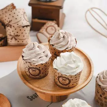 День рождения Свадьба Десерт Кухня Дом Капкейк Форма Маффин Чашка Торт Обертка Инструмент Для Выпечки S-A