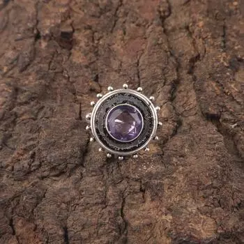 День сестер Сделка ИОЛИТ Драгоценный камень 925 Стерлинговое серебро Новое Штабелируемое Кольцо Ювелирные изделия RR-49-12 4