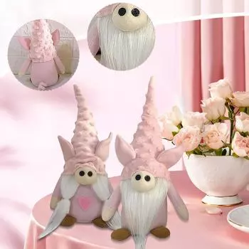 День святого Валентина Безликий старик карлик милый зверек плюшевая кукла любовь украшение украшение One Size