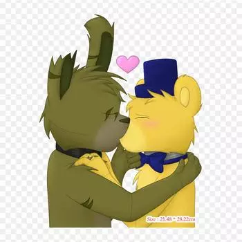 День святого Валентина Five Nights At Freddy s 4 термонаклейки для одежды, футболка, сумка, термопереносные наклейки, железные нашивки