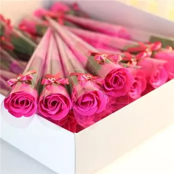 День святого Валентина Искусственное мыло Роза Цветок Подарок на день рождения Сделай сам Свадебные букеты Украшение Дом Фестиваль Вечеринка Украшение