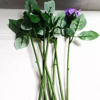 День святого Валентина Искусственный цветок Стебель Цветочная ветка Материал для цветочной композиции Цветочный столб 20pcs