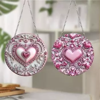 День святого Валентина Лебедь Кролик 2D Плоский Акриловый Брелок Автомобильное Зеркало Заднего Вида Аксессуары Подвеска на Рюкзак One Size