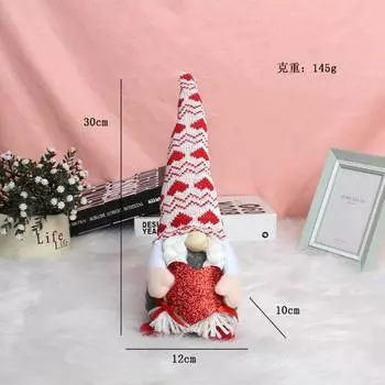 День святого Валентина Любовь Безликая кукла, Пара Рудольф Гном Кукла Украшение Окна Подарок F2-10 love model