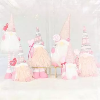 День Святого Валентина Любовь Гном Безликая Кукла Кукла Декоративный Орнамент F