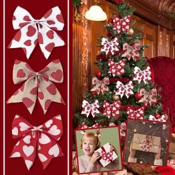 День святого Валентина Маленький бант Любовь Печать Праздничный Свадебный Подарок Украшения One Size хаки