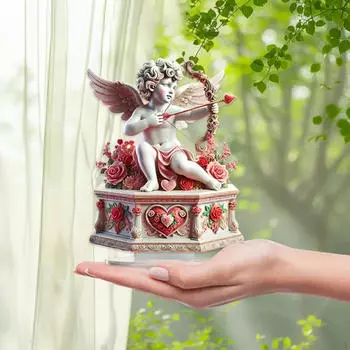 День святого Валентина настольная статуэтка 2D плоский акриловый орнамент креативная скульптура