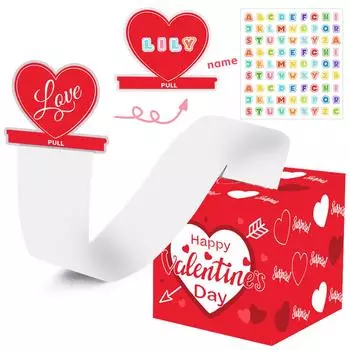 День святого Валентина памятное украшение своими руками сюрприз копилка One Size красный
