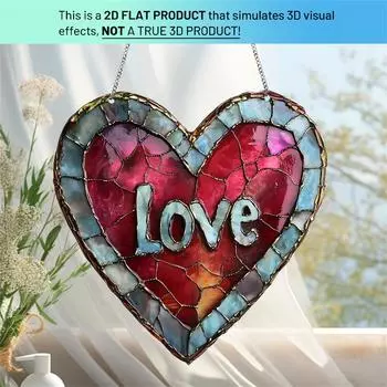 День святого Валентина Ретро Любовь 2D Плоский Акриловый Кулон Садовая Вечеринка Украшения Атмосфера Украшения Принадлежности One Size