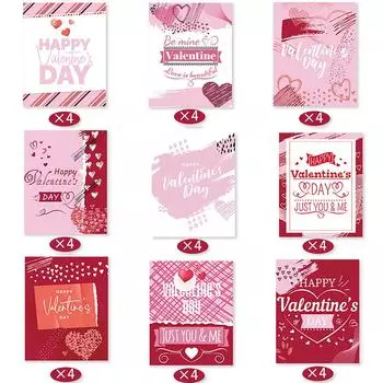 День святого Валентина С Днем святого Валентина Тематическая наклейка на бутылку красного вина Украшение для вечеринки One Size