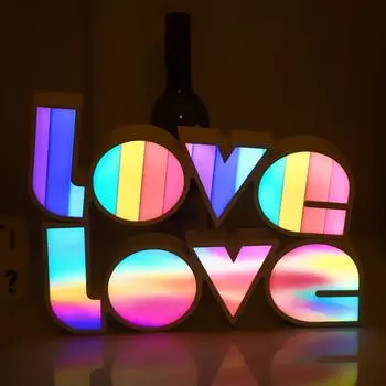 День святого Валентина, свадьба, день рождения, подарок, светодиодный ночник LOVE, подарок на день святого Валентина для девочек, романтический свадебный декор, подарки подружкам невесты
