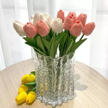 День святого Валентина Тюльпан Имитация Цветка Букет Искусственных Цветов Свадебные Украшения Домашние Фотографии Дисплей Реквизит Tulip