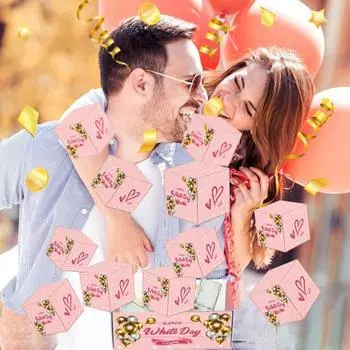 День святого Валентина взрыв подарочная коробка сюрприз прыгающий держатель для денег своими руками наличные 10 pcs