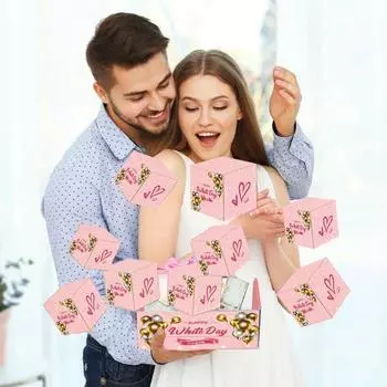 День святого Валентина взрывная подарочная коробка сюрприз прыгающий держатель для денег подарок своими руками взрывная подарочная коробка на день рождения годовщина предложение 10 pcs