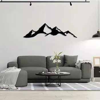 Denali Mountain Metal Wall Art Durable And Rust-free Wall Decor - Home Decor Wall Art Iron Art Silhouette Wall decoration