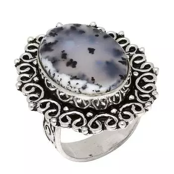 Dendritic Opal Gemstone Handmade Silver Jewelry 9