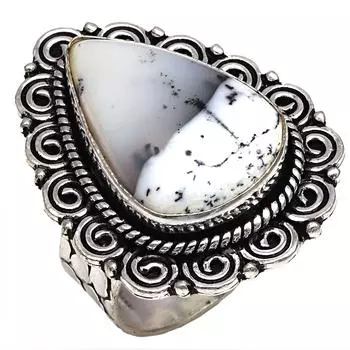 Dendritic Opal Gemstone Handmade Silver Jewelry 9